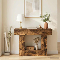 vidaXL Smoked Oak 101 x 30 x 74 cm 4