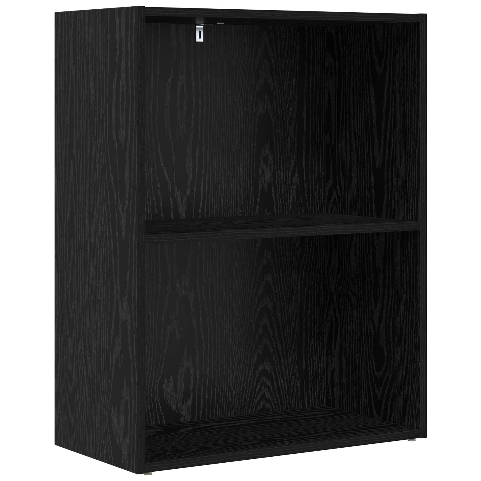 vidaXL Bookshelf 60 x 30 x 76.5 cm Engineered Wood Black Oak 2