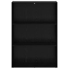 vidaXL Bookshelf 80 x 30 x 114 cm Engineered Wood Black Oak 4