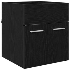 vidaXL Sink cabinet Black Oak 41 x 38.5 x 46 cm Engineered Wood 2