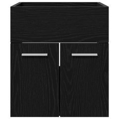vidaXL Sink cabinet Black Oak 41 x 38.5 x 46 cm Engineered Wood 6