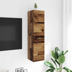 vidaXL Wall Mounted TV Cabinet Old Wood Engineered Wood 4