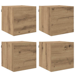 vidaXL Wall Mounted TV Cabinet Artisan Oak Engineered Wood 2