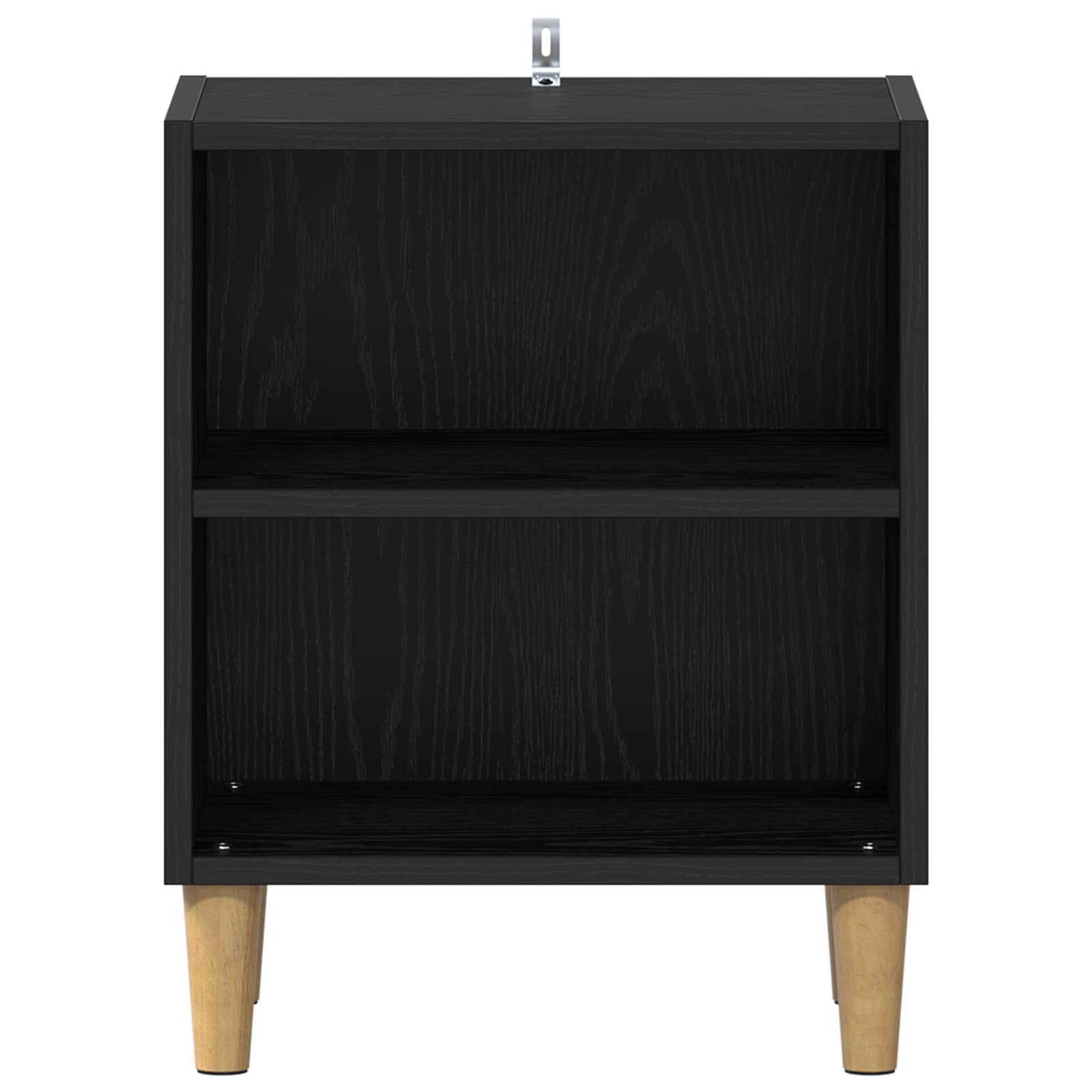 vidaXL Bed Cabinet Black Oak 40 x 30 x 50 cm Engineered Wood 4