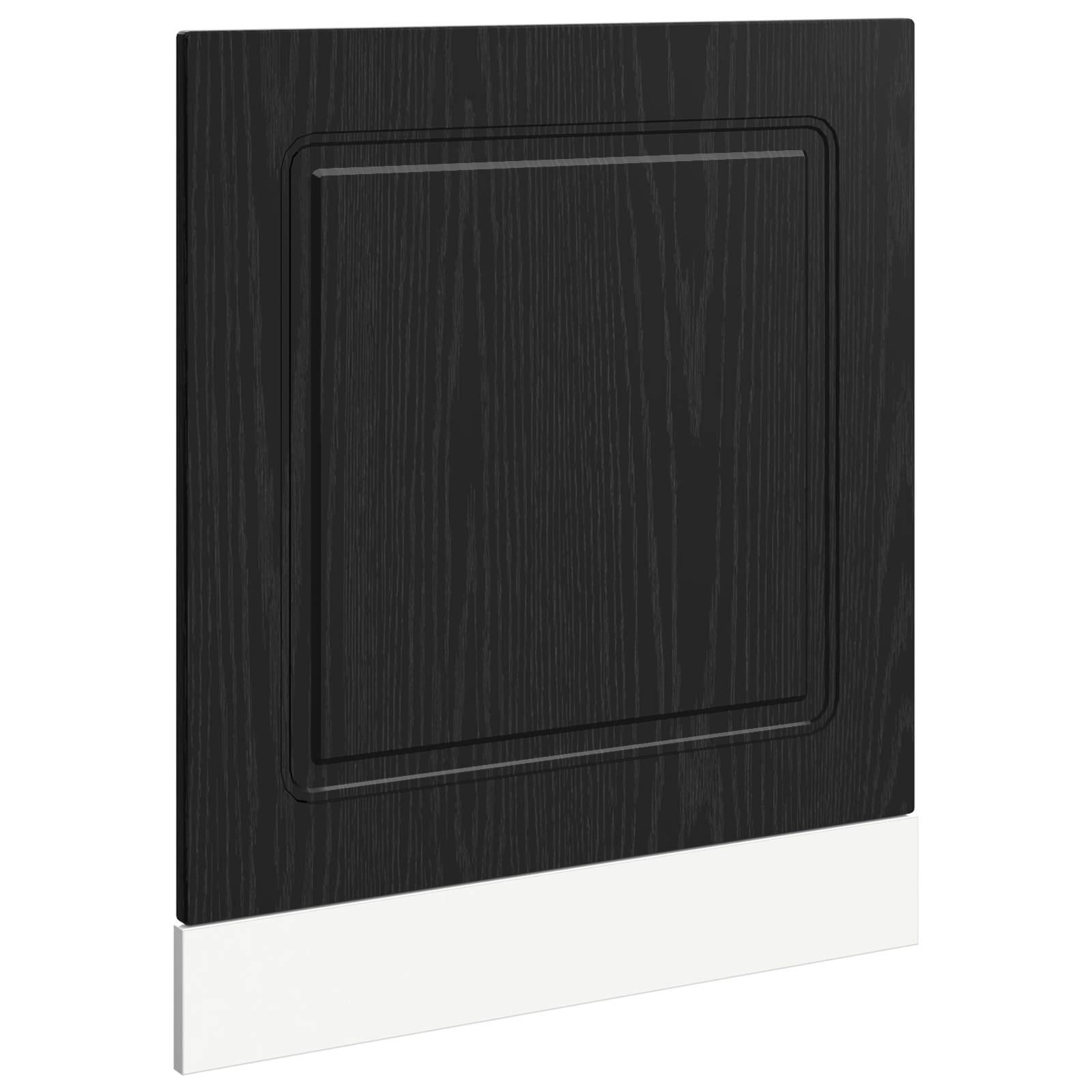 vidaXL Dishwasher Panel Kalmar Black Oak 60 x 1.5 x 57 cm 2