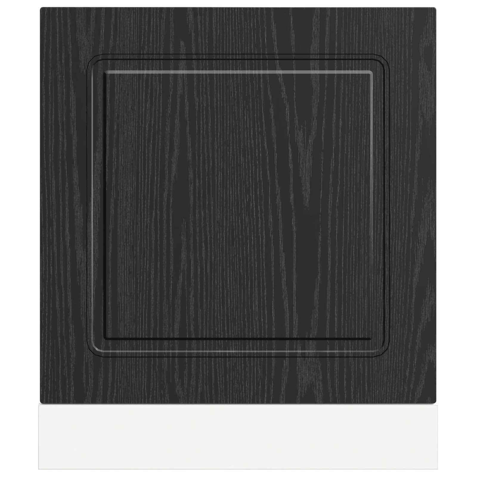 vidaXL Dishwasher Panel Kalmar Black Oak 60 x 1.5 x 57 cm 4