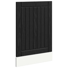 vidaXL Dishwasher Panel LUCCA Black Oak 45 x 1.5 x 57 cm 2