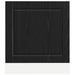 vidaXL Dishwasher Panel PORTO Black Oak 60 x 1.5 x 57 cm 4