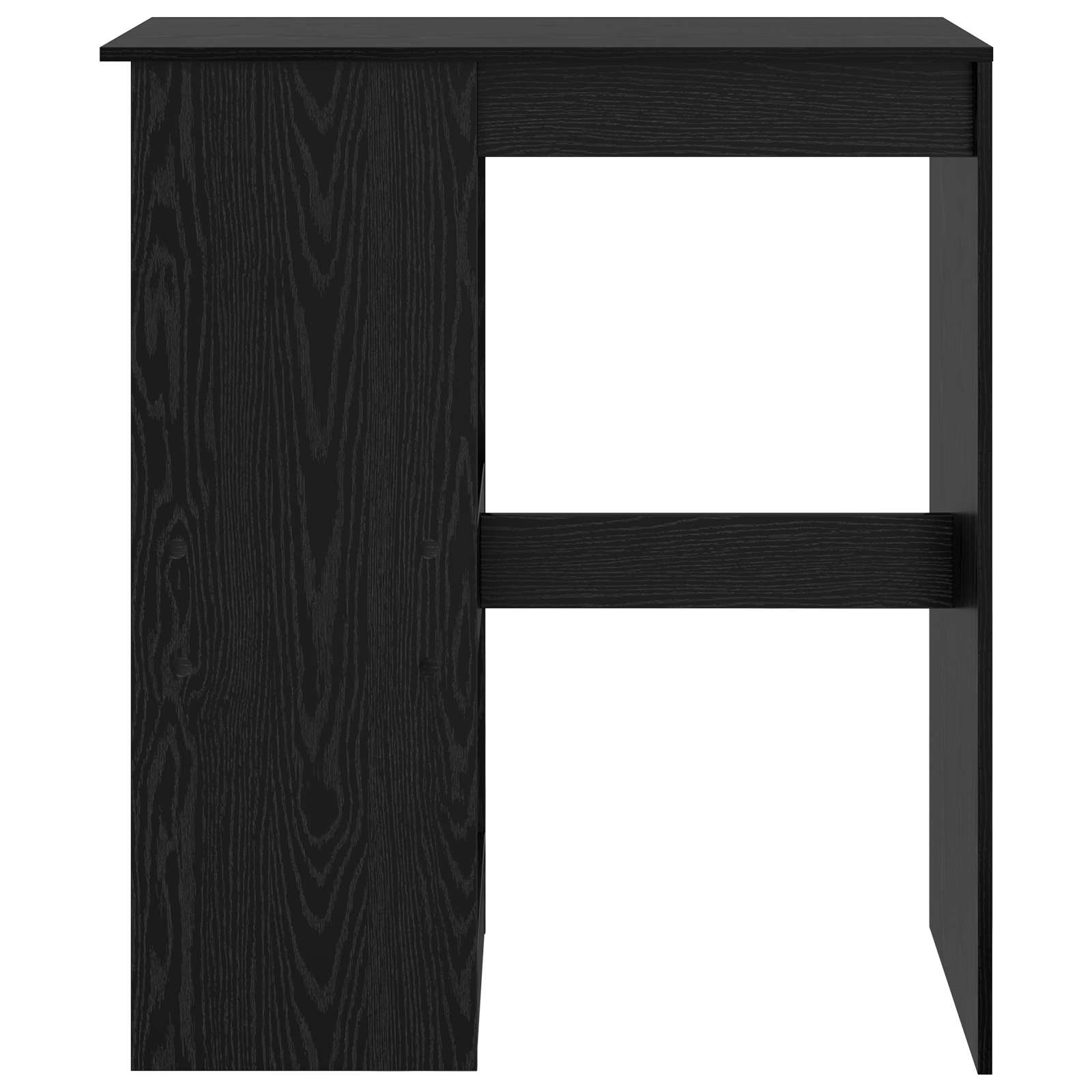 vidaXL Bar Table 90 x 47.5 x 103.5 cm Engineered Wood Black Oak 4