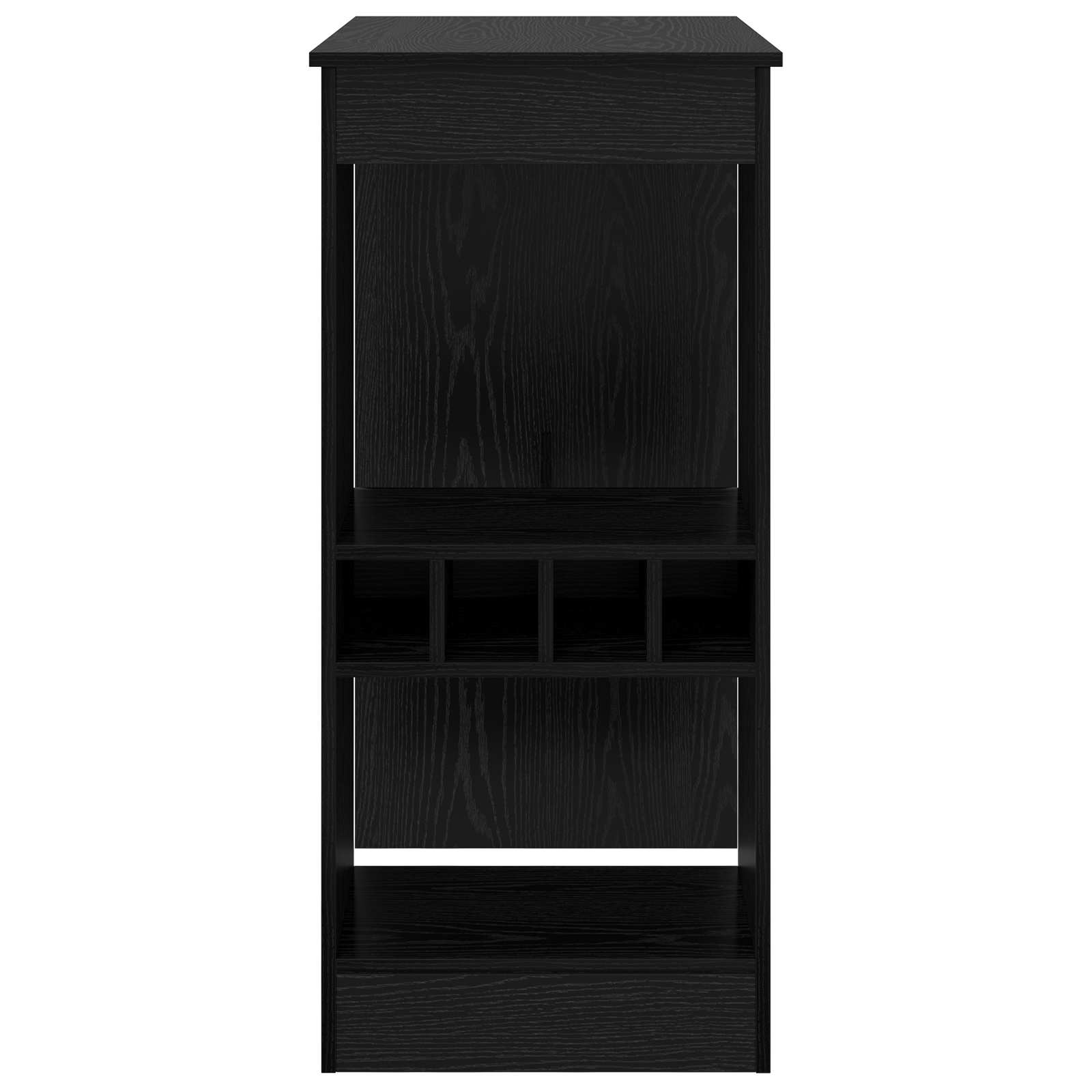 vidaXL Bar Table 90 x 47.5 x 103.5 cm Engineered Wood Black Oak 5