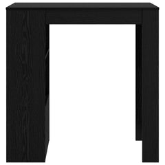 vidaXL Bar Table 102 x 50 x 103.5 cm Engineered Wood Black Oak 4