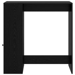 vidaXL Bar Table 101 x 40 x 103.5 cm Engineered Wood Black Oak 5