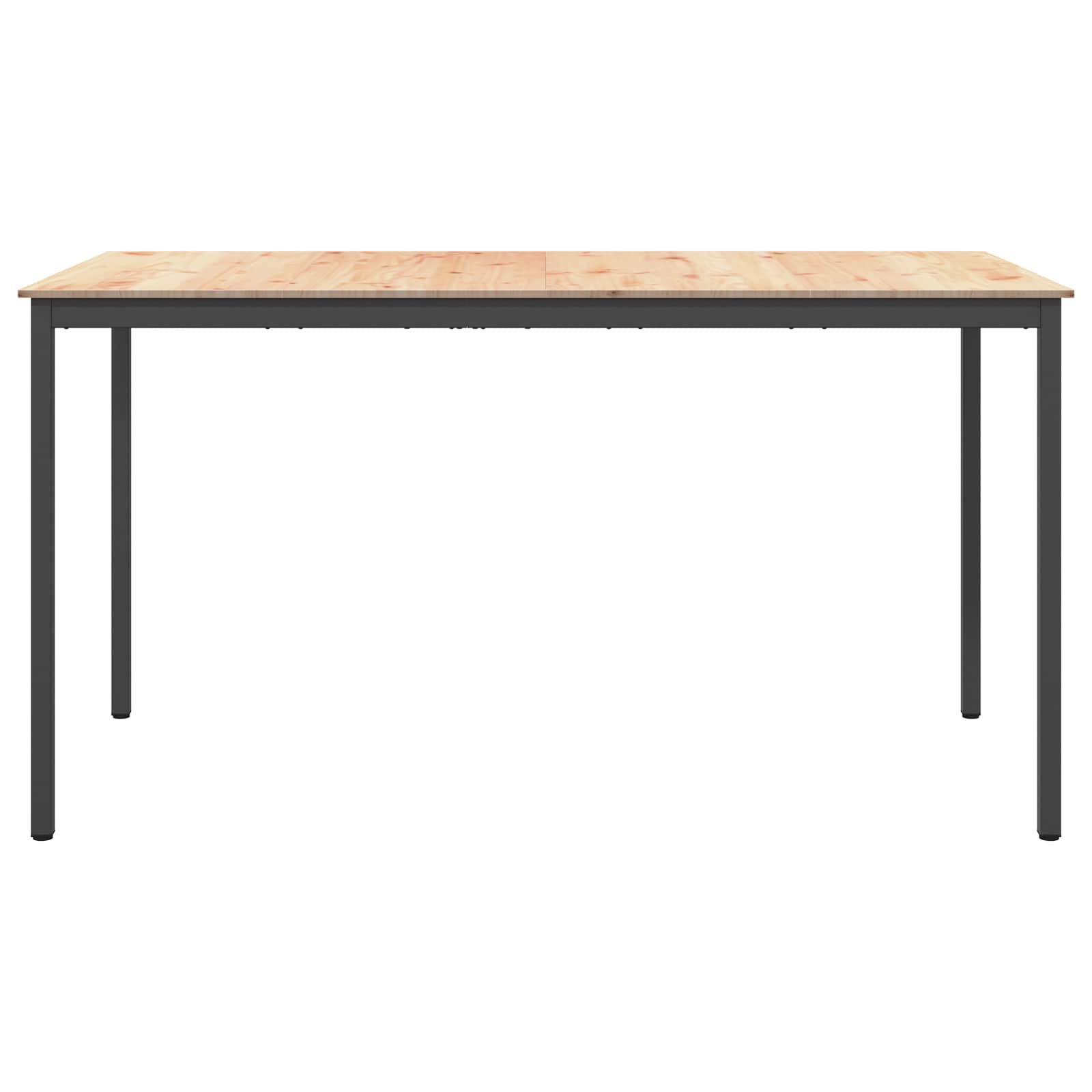 vidaXL Bar Table 200 x 100 x 105 cm Solid Pine Wood Natural 5