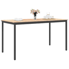 vidaXL Bar Table 200 x 100 x 105 cm Solid Pine Wood Natural 3