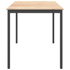 vidaXL Bar Table 200 x 100 x 105 cm Solid Pine Wood Natural 6