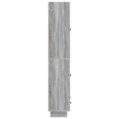 vidaXL Cabinet Set 2 pcs Grey Sonoma 66 x 34.5 x 95 cm Engineered Wood 6