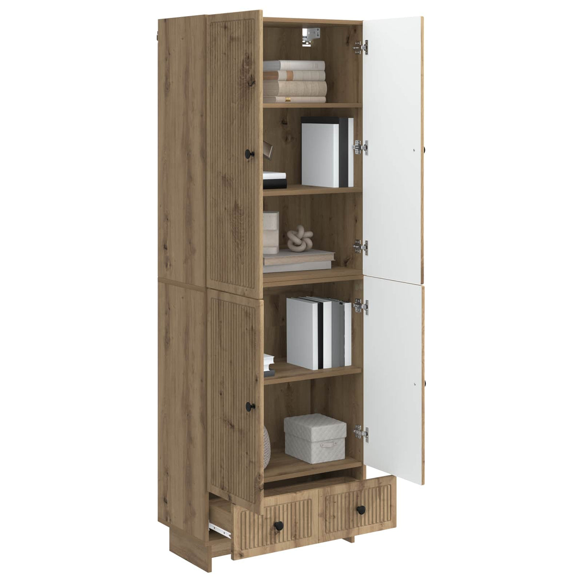 Cabinet Set 2 pcs Engineered Wood Artisan oak