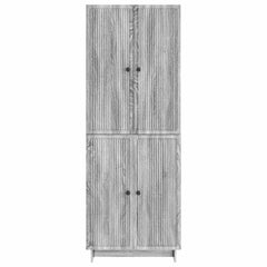 vidaXL Cabinet Set 2 pcs Grey Sonoma 66 x 34.5 x 90 cm Engineered Wood 5