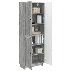 vidaXL Cabinet Set 2 pcs Grey Sonoma 66 x 34.5 x 90 cm Engineered Wood 3