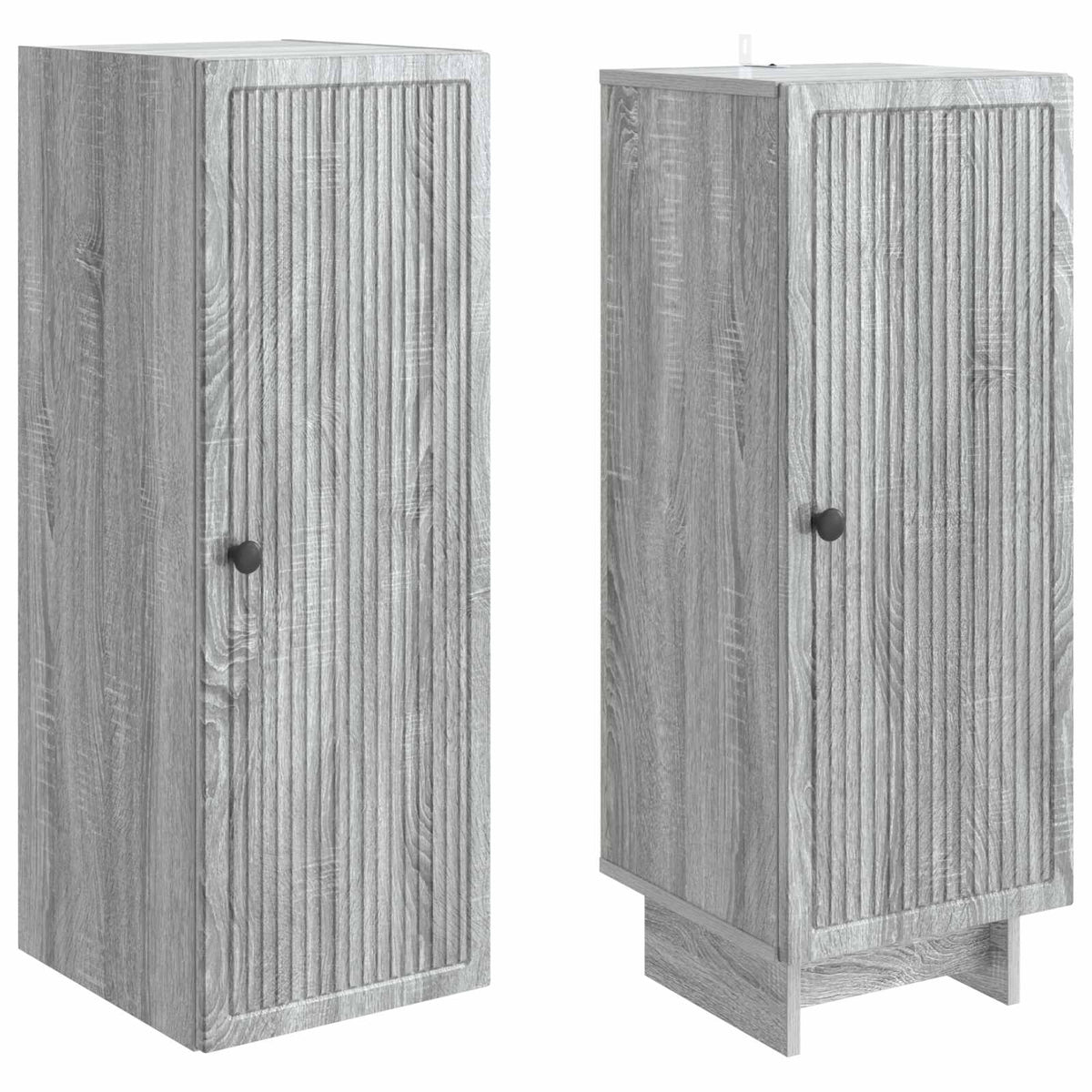 vidaXL Cabinet Set 2 pcs Grey Sonoma 34.5 x 33 x 90 cm Engineered Wood 4