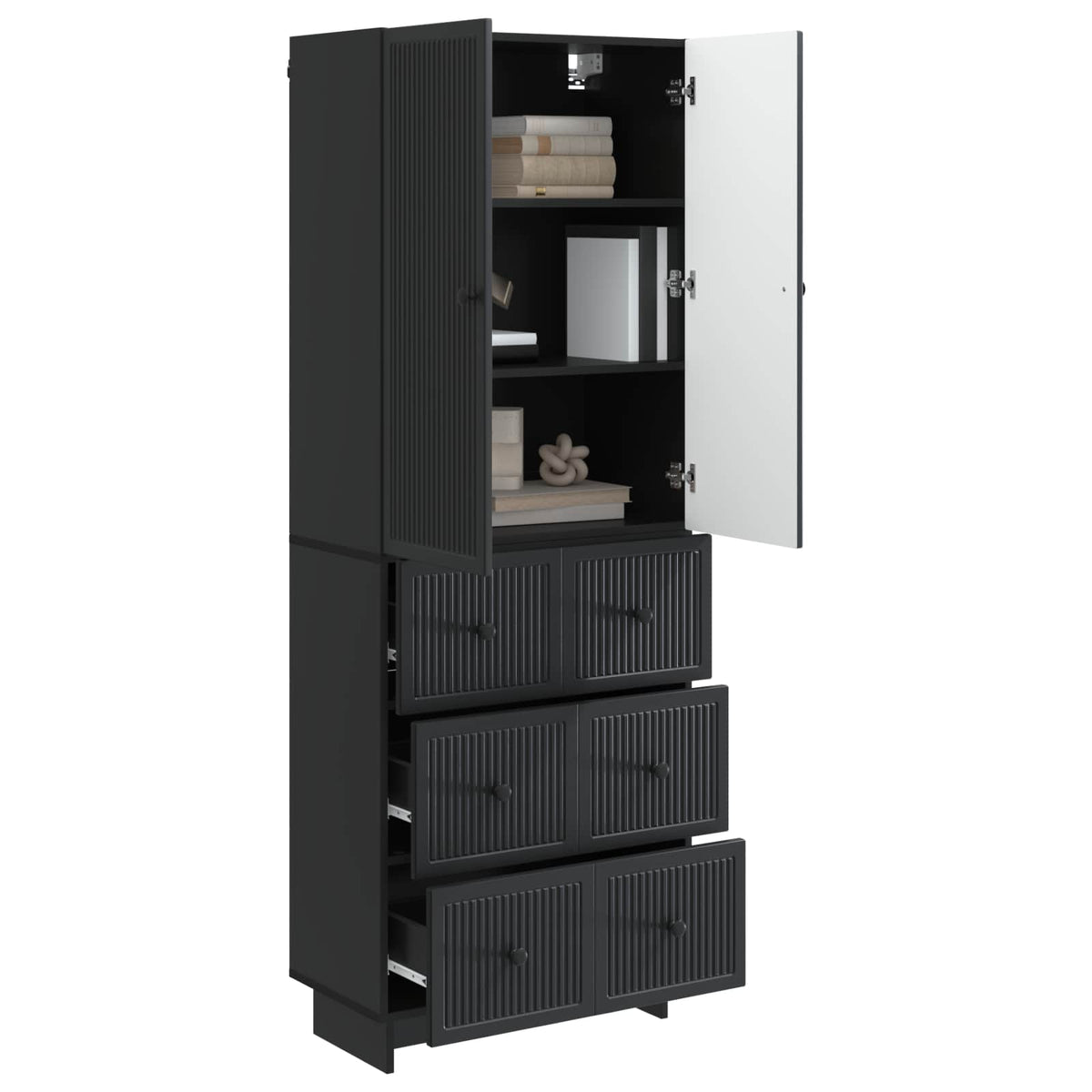 vidaXL Cabinet Set 2 pcs 66 x 34.5 x 90 cm Engineered Wood 3