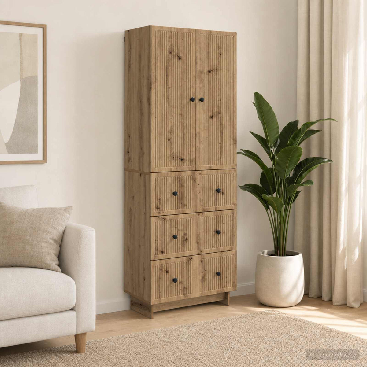 vidaXL Cabinet Set 2 pcs Engineered Wood 1