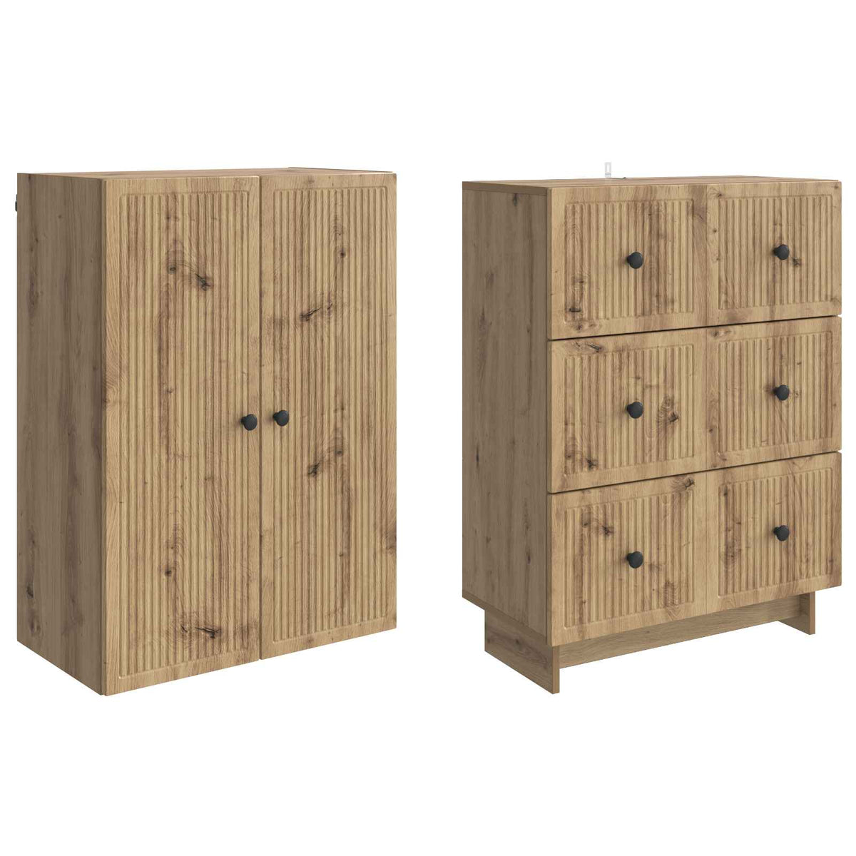 vidaXL Cabinet Set 2 pcs Engineered Wood 4