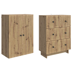 vidaXL Cabinet Set 2 pcs Engineered Wood 4