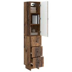 Cabinet Set 2 pcs Engineered Wood Old wood