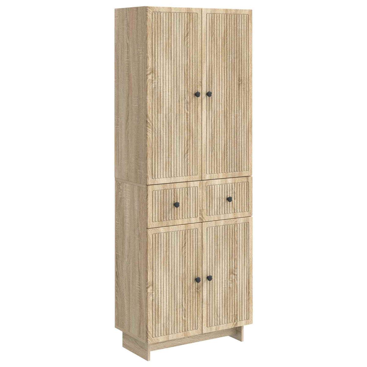 Cabinet Set 2 pcs Engineered Wood Sonoma oak