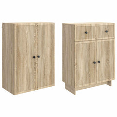 Cabinet Set 2 pcs Engineered Wood Sonoma oak