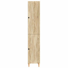 vidaXL Cabinet Set 2 pcs Sonoma Oak Engineered Wood 5