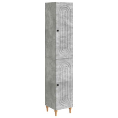 vidaXL Cabinet Set 2 pcs Concrete Grey Engineered Wood 2