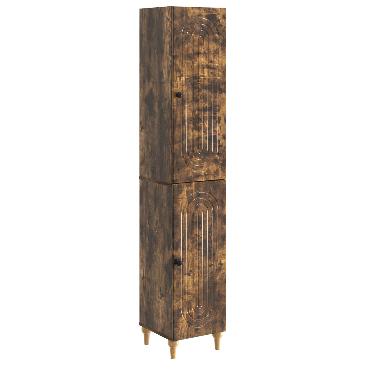 vidaXL Cabinet Set 2 pcs Smoked Oak Engineered Wood 2