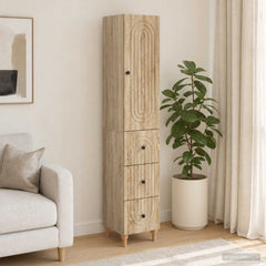 Cabinet Set 2 pcs Engineered Wood Sonoma oak