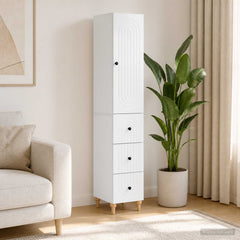 Cabinet Set 2 pcs Engineered Wood High gloss white