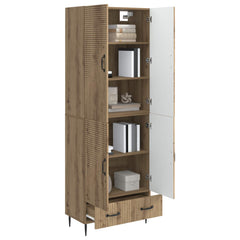 Cabinet Set 2 pcs Engineered Wood Artisan oak