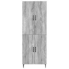 vidaXL Cabinet Set 2 pcs Grey Sonoma 66 x 34.5 x 89.5 cm 5