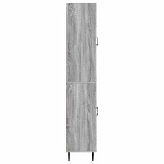 vidaXL Cabinet Set 2 pcs Grey Sonoma 66 x 34.5 x 89.5 cm 6