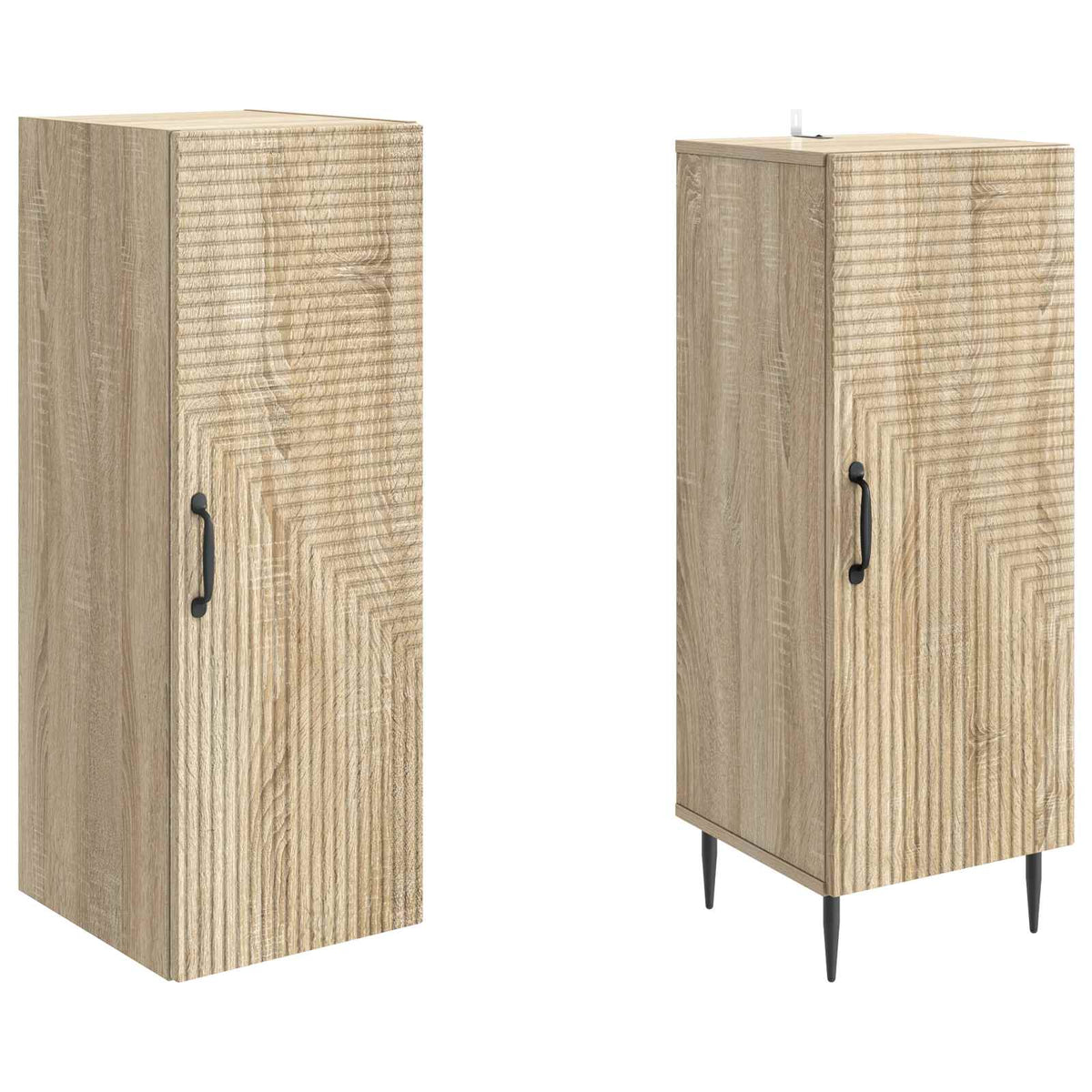 vidaXL Cabinet Set 2 pcs Sonoma Oak 33 x 34.5 x 89.5 cm 4