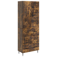 vidaXL Cabinet Set 2 pcs 66 x 34.5 x 90 cm Engineered Wood Smoked Oak 2