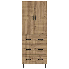 vidaXL Cabinet Set 2 pcs 66 x 34.5 x 90 cm Engineered Wood Artisan Oak 5