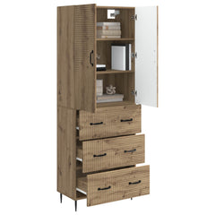 vidaXL Cabinet Set 2 pcs 66 x 34.5 x 90 cm Engineered Wood Artisan Oak 3