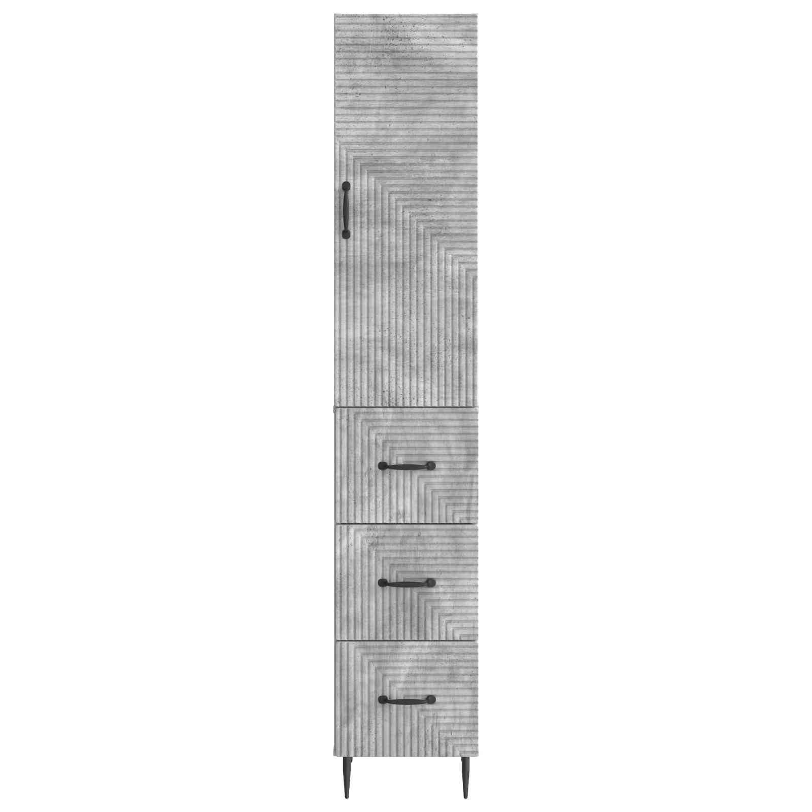 vidaXL Cabinet Set 2 pcs 33 x 34.5 x 90 cm Engineered Wood 5