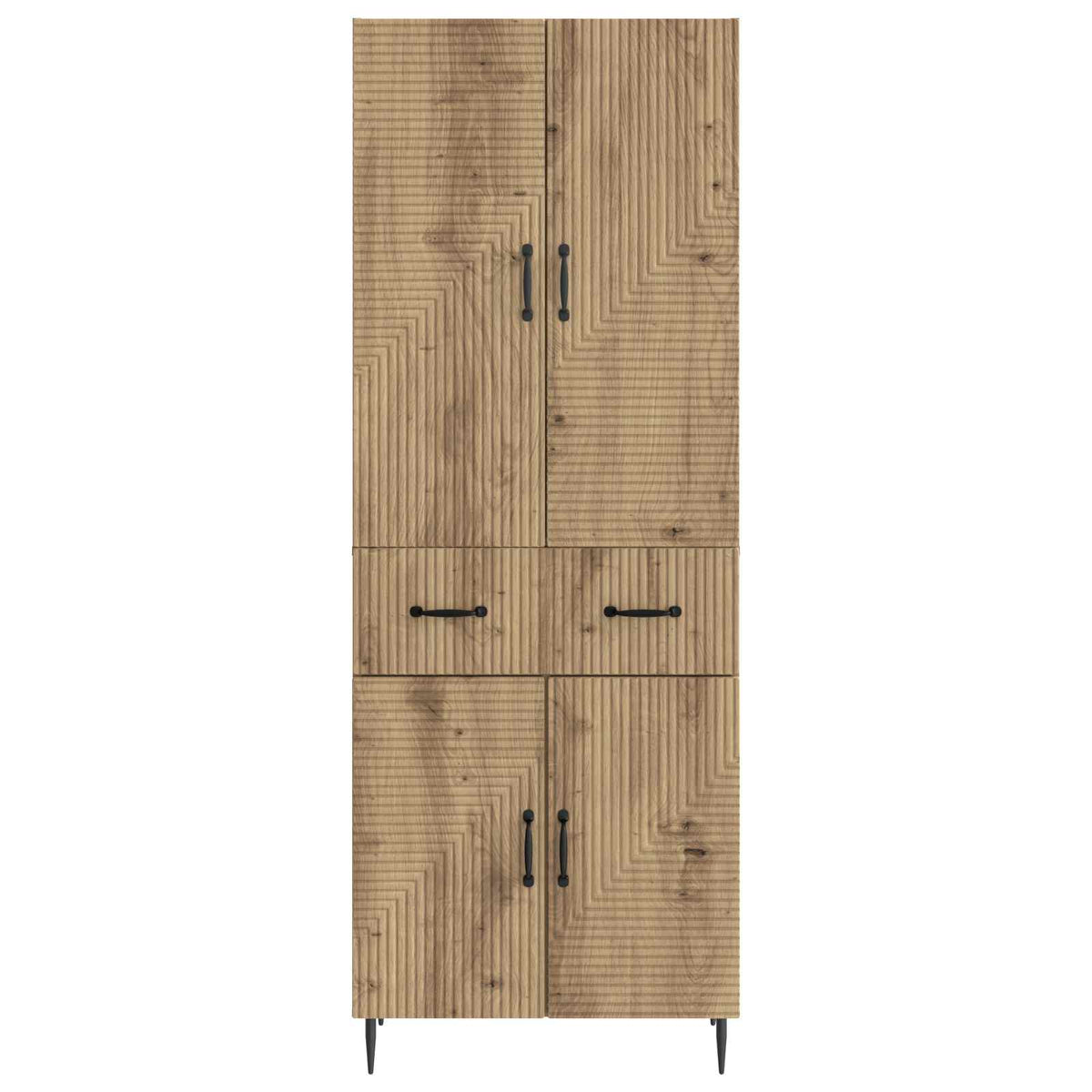 Cabinet Set 2 pcs Engineered Wood Artisan oak