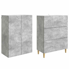 vidaXL Cabinet Set 2 pcs 66 x 34.5 x 90 cm Engineered Wood 4
