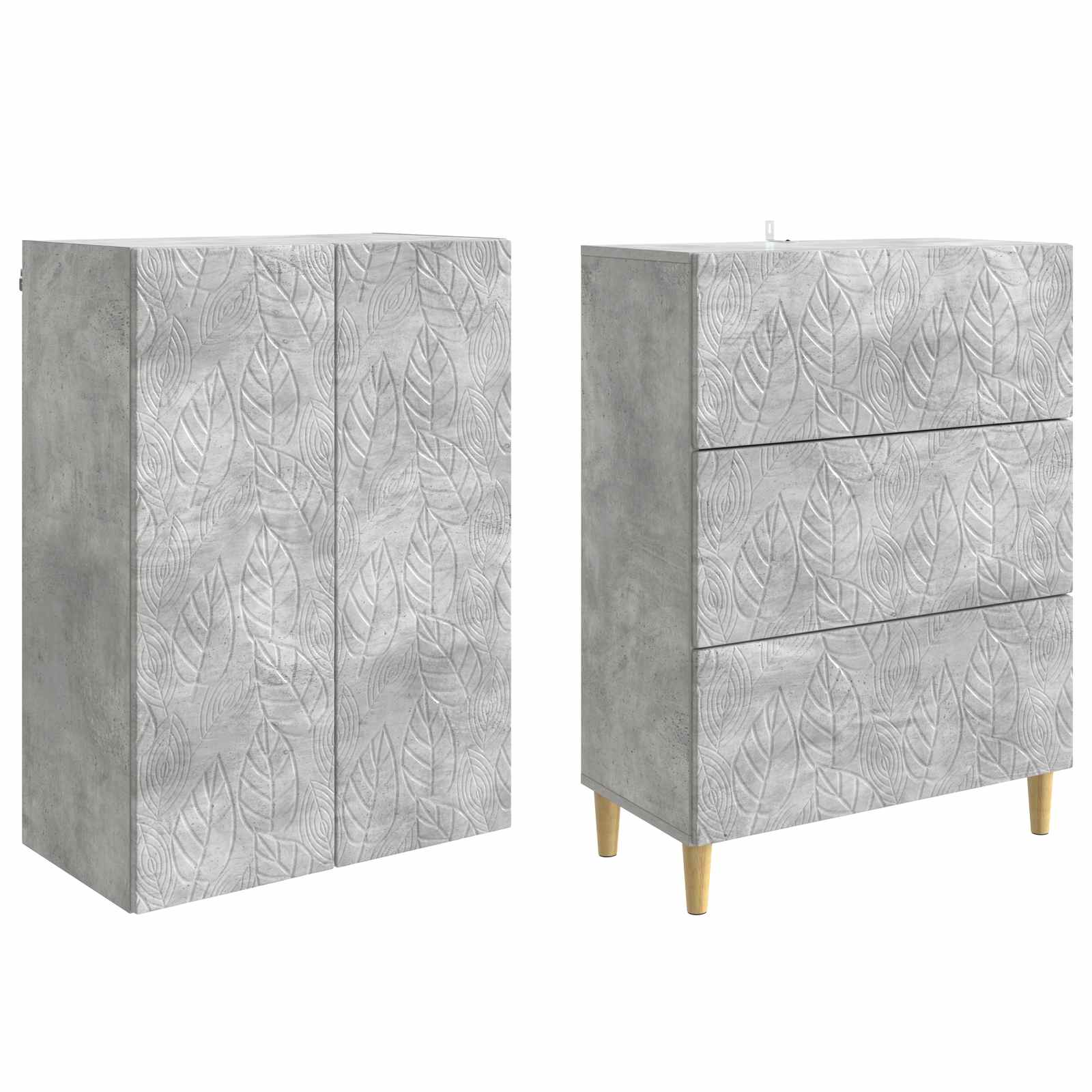 vidaXL Cabinet Set 2 pcs 66 x 34.5 x 90 cm Engineered Wood 4