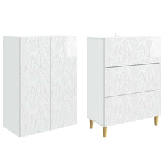 vidaXL Cabinet Set 2 pcs 66 x 34.5 x 90 cm Engineered Wood 4