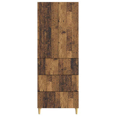 vidaXL Cabinet Set 2 pcs 66 x 34.5 x 90 cm Engineered Wood Old Wood 5