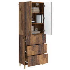 vidaXL Cabinet Set 2 pcs 66 x 34.5 x 90 cm Engineered Wood Old Wood 3